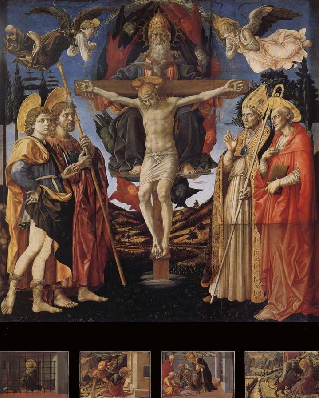 Fra Filippo Lippi THe Trinity and Four Saints Sweden oil painting art
